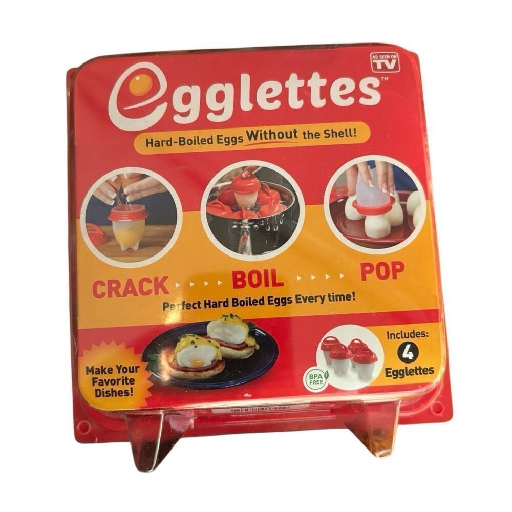 Egglettes Hard Boiled Eggs Without The Shell Pack Of 4 *New*